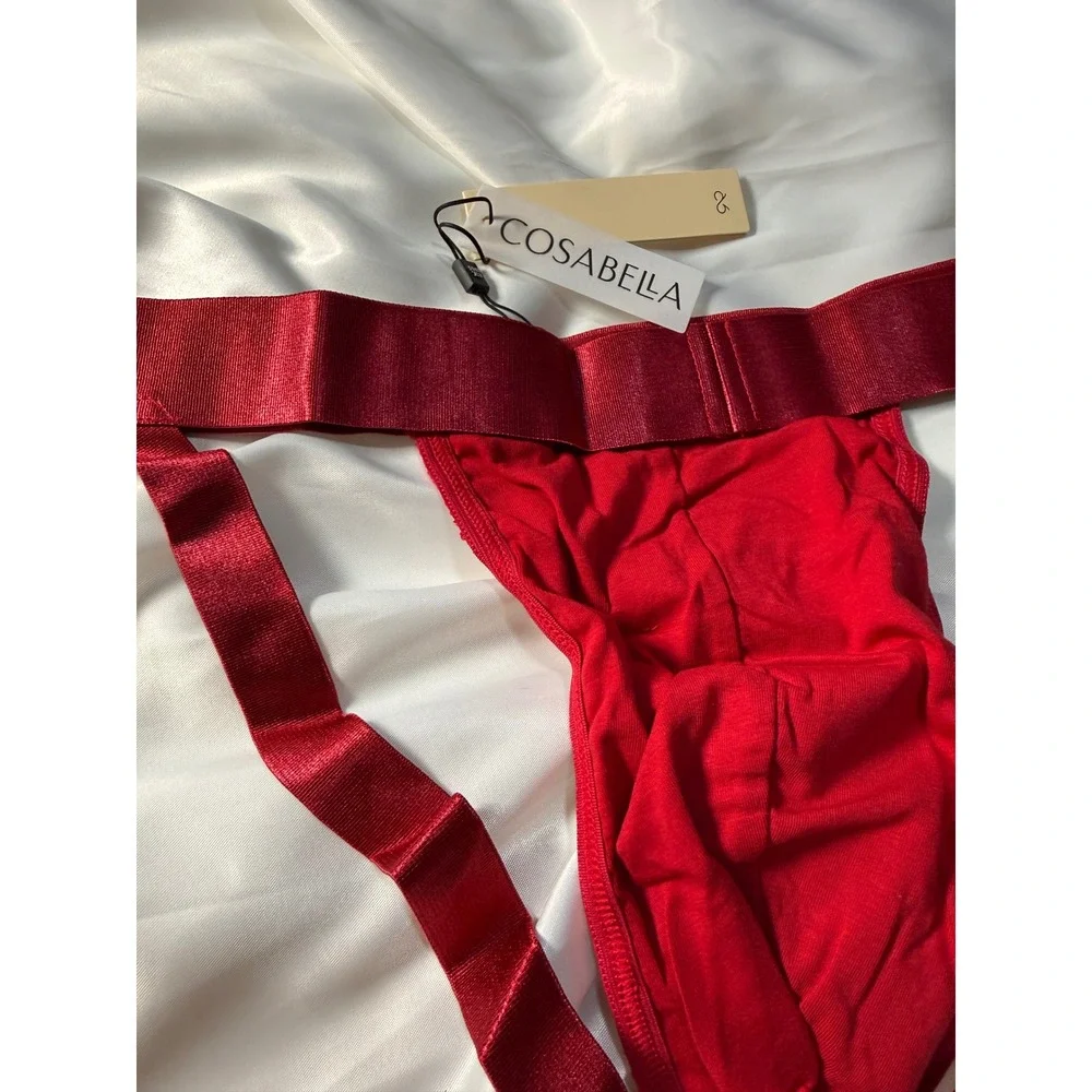 Cosabella Red Lace Men's Jockstrap‎ Luxury Sexy Statement Underwear Size S